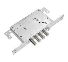 Замок Guardian (Гардиан) врезной сувальдный с защёлкой ЗВ 71.14 Т с тягами, 5 кл. /128:4136/ 