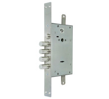 Замок Mettem (Меттэм) врезной сувальдный с защёлкой ЗВ9 343.1.1 с тягами, 5 кл. 