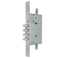 Замок Mettem (Меттэм) врезной сувальдный с защёлкой ЗВ9 343.1.1 с тягами, 5 кл. 