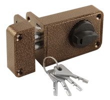 Замок Zenit (Зенит) накладной ЗН2-6 (медь) 