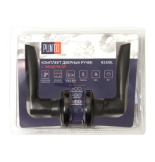 Ручка Punto (Пунто) защелка DK610/BL BL-PS (без фик.) черный 