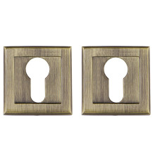 Накладка Punto (Пунто) под цилиндр ET.K.QL52 (ET QL) ABG-6 зелёная бронза 