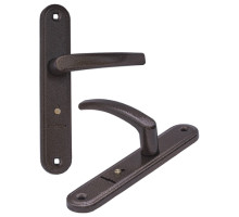 Ручка Guardian (Гардиан) дверная 4131 Вега (черный муар) /124:1:84(9005)/ 