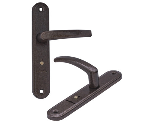 Ручка Guardian (Гардиан) дверная 4131 Вега (черный муар) /124:1:84(9005)/