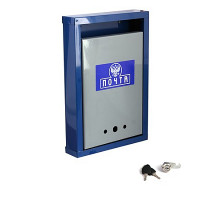 Ящик &quot Герб&quot (порошковое покрытие) с замком, синий