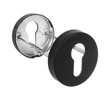 Накладка Fuaro (Фуаро) под цилиндр ET.R.DSS201-02 (DSS-02-ET) (INOX 201) BLACK 