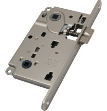 B01013.50.06 AGB (АГБ) Защелка врезная WC защёлка вверху (никель) 