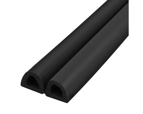 Уплотнитель Fuaro (Фуаро) самоклеящийся ADH/D-12x10mm, BLACK черный 150m