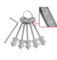 Комплект Guardian (Гардиан) ключей ЗК.703 (серия Д) 5 кл. (кл. 104 мм) /128:5627/ 