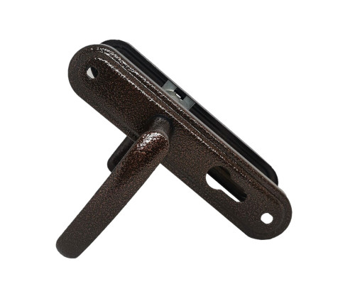 Ручка дверная Absolyute (Абсолют) на планке РФ1-55.08 (медь антик)