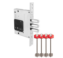 Замок Fuaro (Фуаро) врезной сувальдный TERMO MDV25/S-60.00.3R16 4 key (ключ удл. 120/75 мм) 