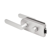 Комплект: замок+ручка Armadillo (Армадилло) для стеклянной двери Space.GL.LWC AL алюминий 