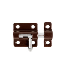 Шпингалет Ajax (Аякс) мебельный металлический SPD40х30 BR коричневый 