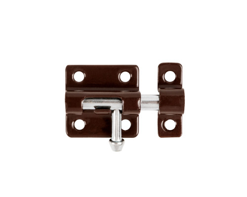 Шпингалет Ajax (Аякс) мебельный металлический SPD40х30 BR коричневый