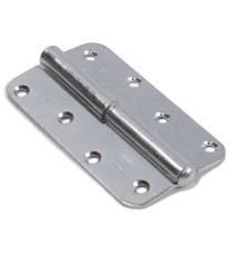 Петля skobis (СКОБИС) накладная ПН-110 цинк белый, левая 