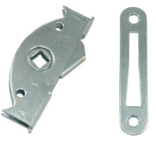 Завертка врезная ЗР3 с планкой цинк