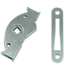 Завертка врезная ЗР3 с планкой цинк