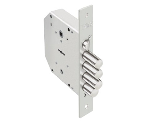 Замок Elbor (Эльбор) врезной сувальдный с задвижкой и защёлкой RеХ.3.9 (правый), 5 кл.