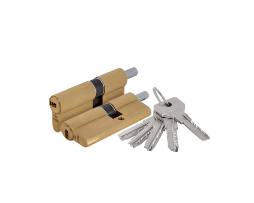 Цилиндровый механизм Cisa (Чиза) под вертушку ASIX OE302-82.00 (70 мм/25+10+35), ЛАТУНЬ