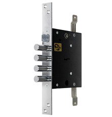 Замок Mettem (Меттэм) врезной сувальдный с защёлкой ЗВ9 143.1.0 с тягами, 5 кл. 