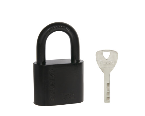 Замок Fuaro (Фуаро) навесной PL-WEATHER-1540 Black 4 fin key ( PL-15-40) диск. /блистер