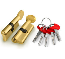 Цилиндровый Fuaro (Фуаро) механизм (D-PRO502/70) D-PRO5002Knob70(30+10+30) PB латунь 5Key 