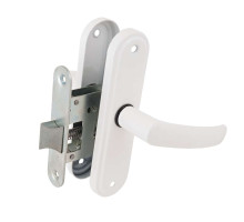 Защелка Absolyute (Абсолют) врезная ЗЩ1-45А (белый глянец) 