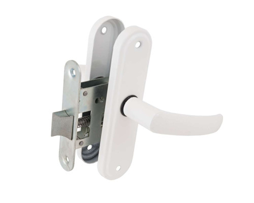 Защелка Absolyute (Абсолют) врезная ЗЩ1-45А (белый глянец)