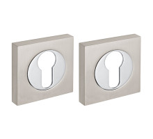 Накладка Fuaro (Фуаро) под цилиндр ET.K.KM52 (ET KM) SN/CP-3 матовый никель/хром 