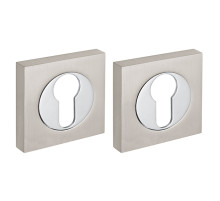 Накладка Fuaro (Фуаро) под цилиндр ET.K.KM52 (ET KM) SN/CP-3 матовый никель/хром 