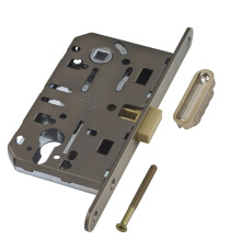 B06103.50.12.640 AGB (АГБ) Корпус врезного замка магнитный под цил. (ант.бр) MEDIANA POLARIS с отв. пл. (скин) 