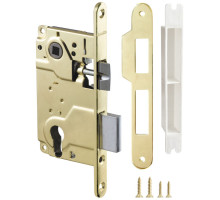 Корпус Armadillo (Армадилло) врезного замка c защёлкой METLH25-50 Box (LH 25-50) GP золото 