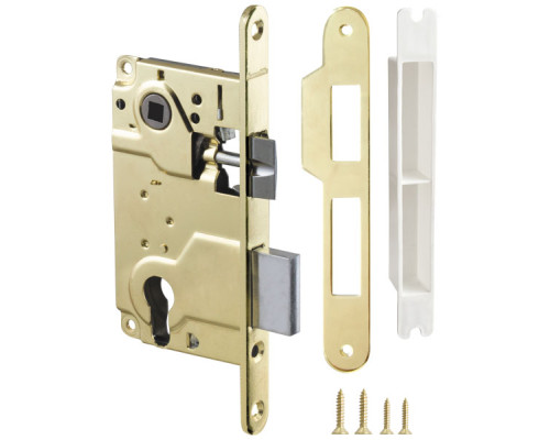 Корпус Armadillo (Армадилло) врезного замка c защёлкой METLH25-50 Box (LH 25-50) GP золото