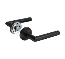 Ручка Fuaro (Фуаро) раздельная R.DSS201-0204/19 (INOX 201) BLACK 