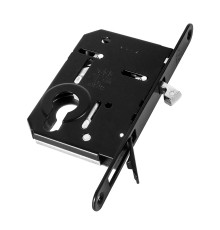 Корпус AGB (АГБ) врезного замка под цилиндр для раздвижных дверей SCIVOLA TRE B08982.50.93 (черный) 