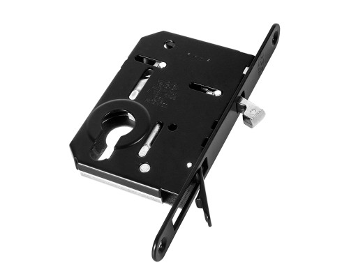 Корпус AGB (АГБ) врезного замка под цилиндр для раздвижных дверей SCIVOLA TRE B08982.50.93 (черный)