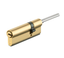 Цилиндровый механизм Kale kilit (Кале килит) под вертушку (дл.шток) 164 SX/86 (50+10+26) mm латунь 5 кл. 
