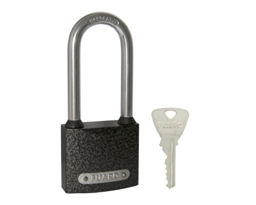 Замок Fuaro (Фуаро) навесной PL-UNI-0163-L (PL-01-63-L) 3key англ. /блистер