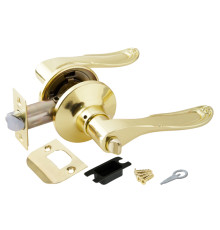 Ручка Punto (Пунто) защелка DK630 PB-BK (6030 PB-B) (фик.) золото 