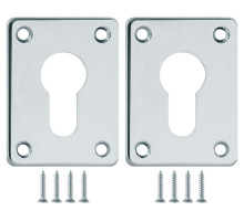 Накладка Fuaro (Фуаро) на цилиндр ESC.C+C/K.set (ESC083) CP хром (2шт.) 