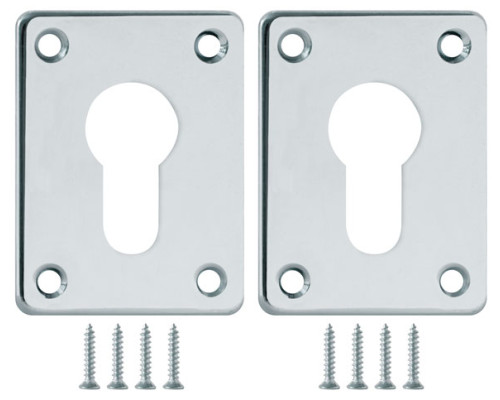 Накладка Fuaro (Фуаро) на цилиндр ESC.C+C/K.set (ESC083) CP хром (2шт.)