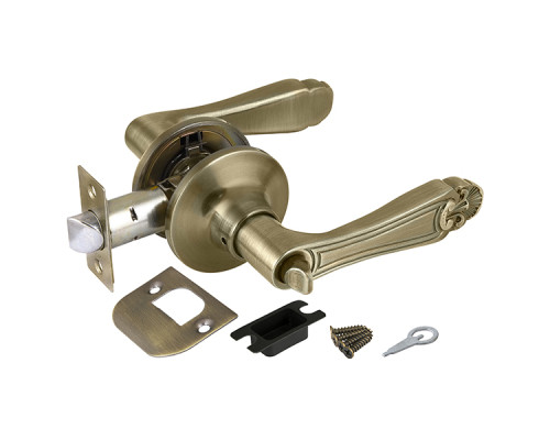 Ручка Punto (Пунто) защелка DK637 AB-BK (6037 AB-B) (фик.) бронза