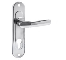 Ручка дверная Zenit (Зенит) на планке РФ1-70.02 хром 