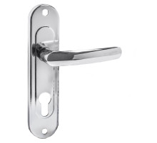 Ручка дверная Zenit (Зенит) на планке РФ1-70.02 хром 