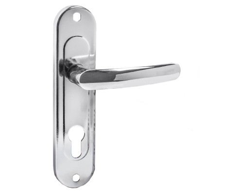 Ручка дверная Zenit (Зенит) на планке РФ1-70.02 хром