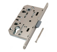 Корпус AGB (АГБ) врезного замка под цилиндр MEDIANA EVOLUTION B01103.50.34 (матовый хром) 