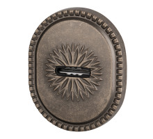 Накладка Armadillo (Армадилло) на сувальдный замок ESC.S-auto.CL/OV (PS-DEC CL) AS-9 античное серебро 