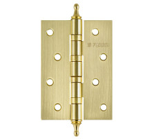 Петля Fuaro (Фуаро) универсальная IN4400UA-BL SB (4BB/A/BL 100x75x2,5) мат. золото БЛИСТЕР 