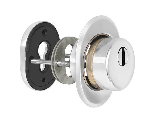 Броненакладка Fuaro (Фуаро) DEF.CRE/OV-set.9726 (DEF 9726) M6x90 врезная с чашкой CP-8 хром