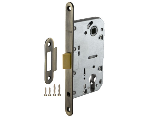 Корпус Fuaro (Фуаро) врезного замка c защёлкой PLASTP85C-50 (P85C-50) AB бронза